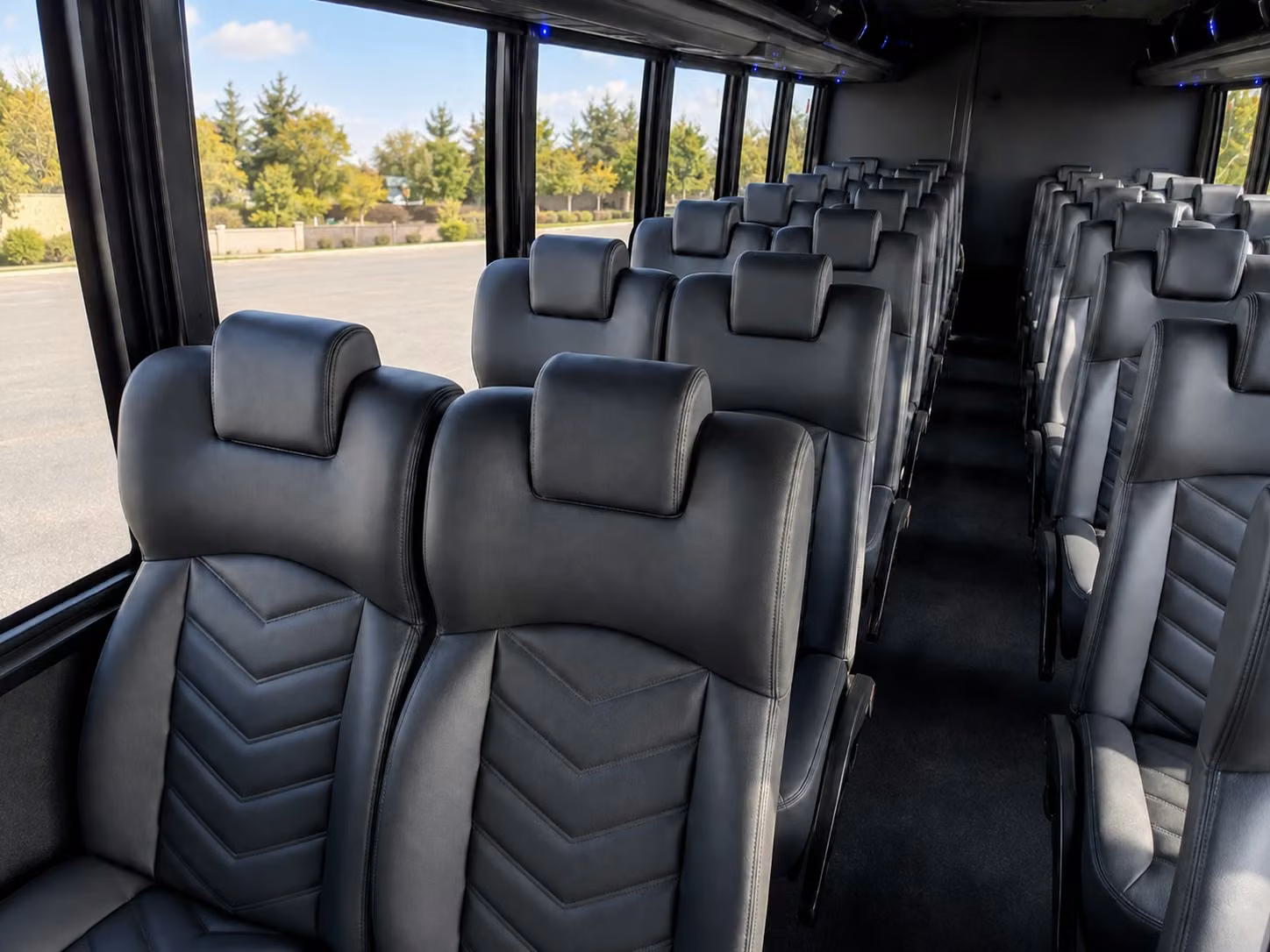 15 passenger minibus inside