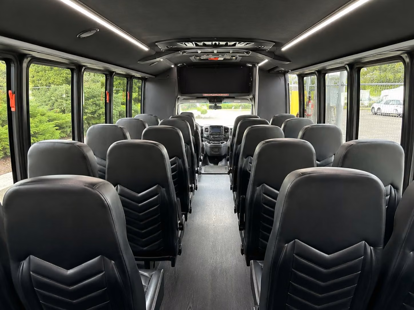 18 passenger minibus interior