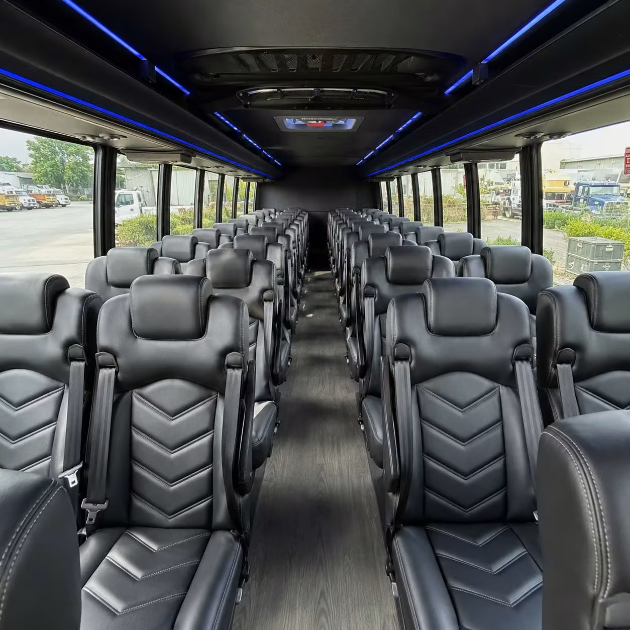 35 passenger minibus inside
