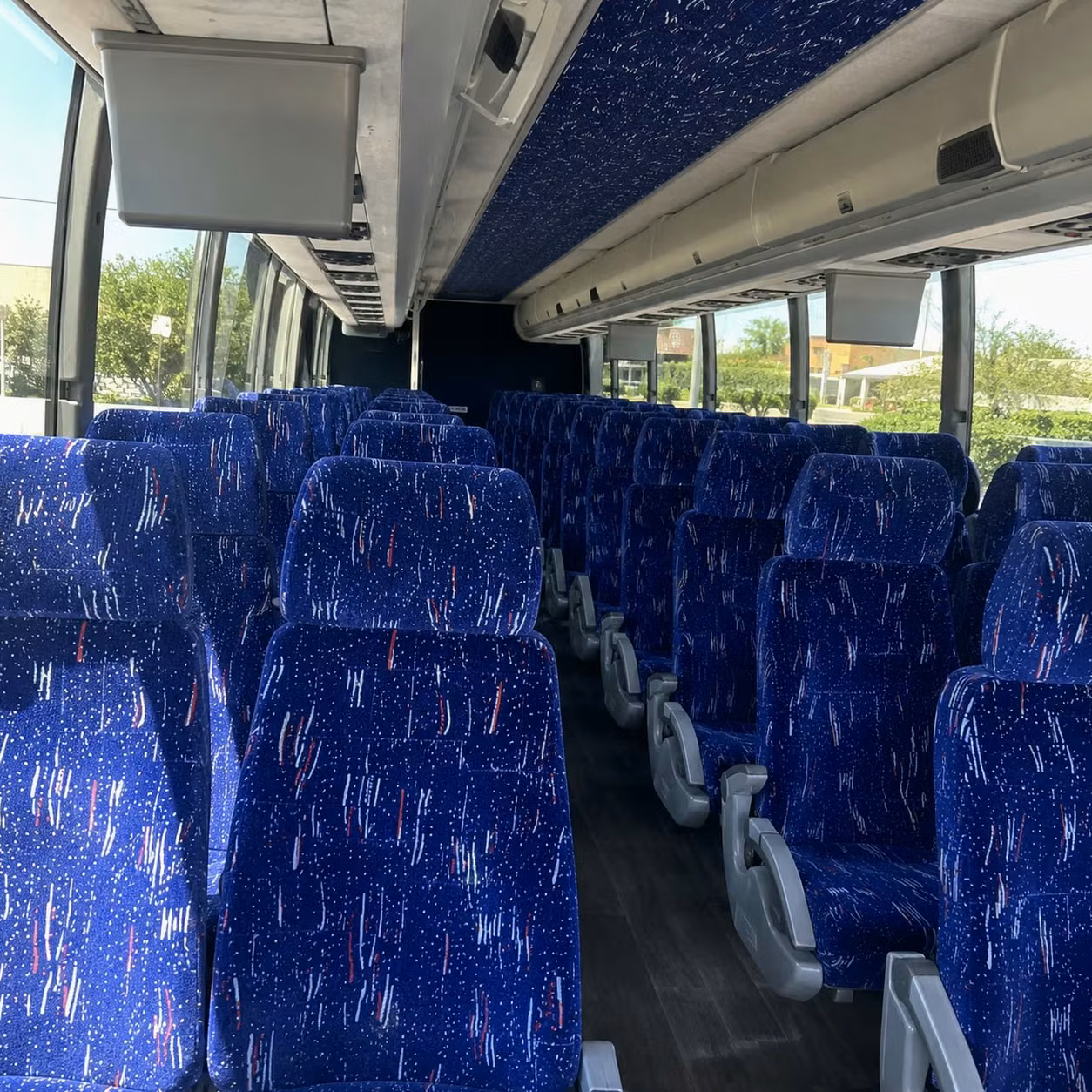 santa ana charter bus inside