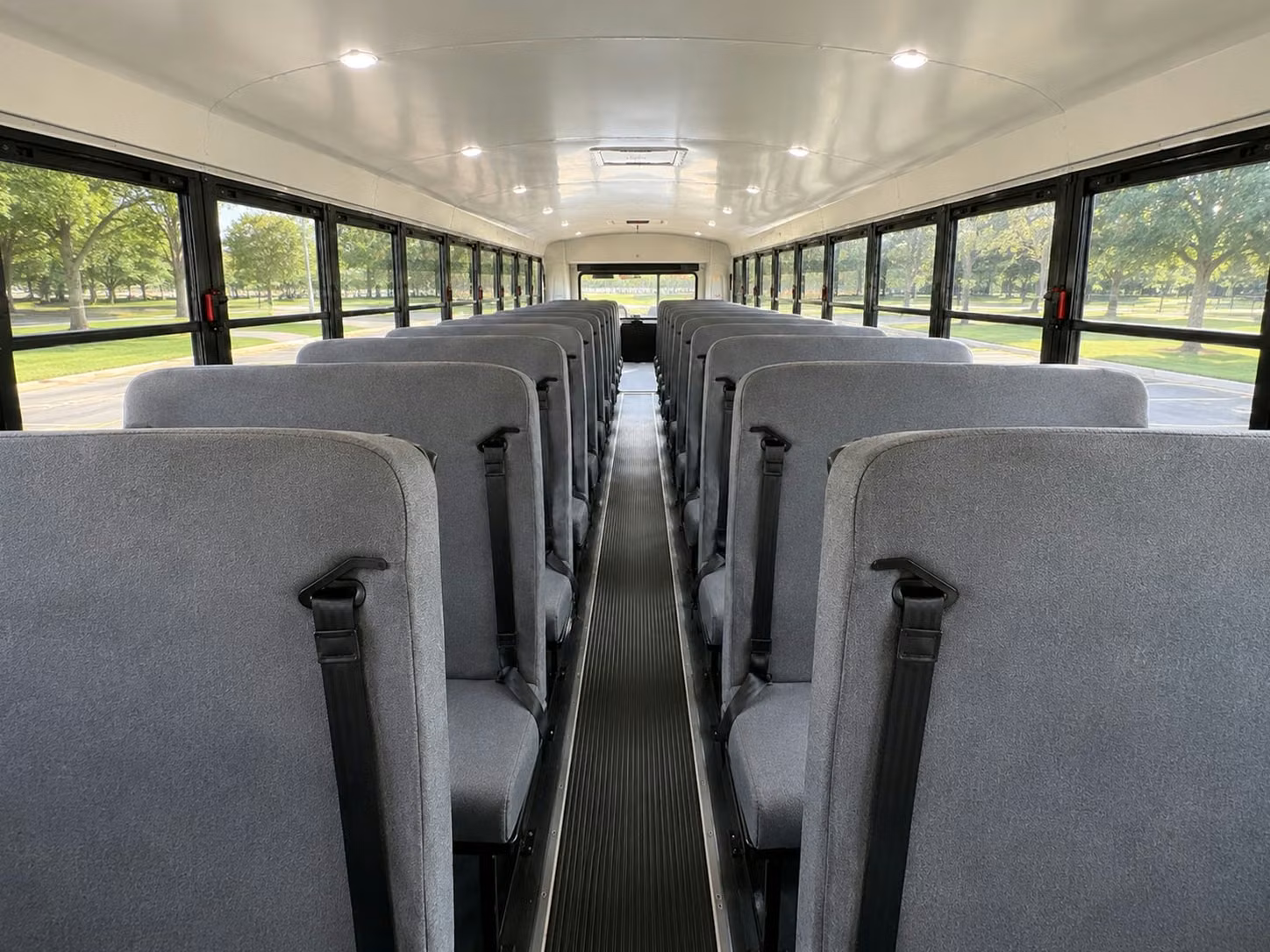 school bus inside